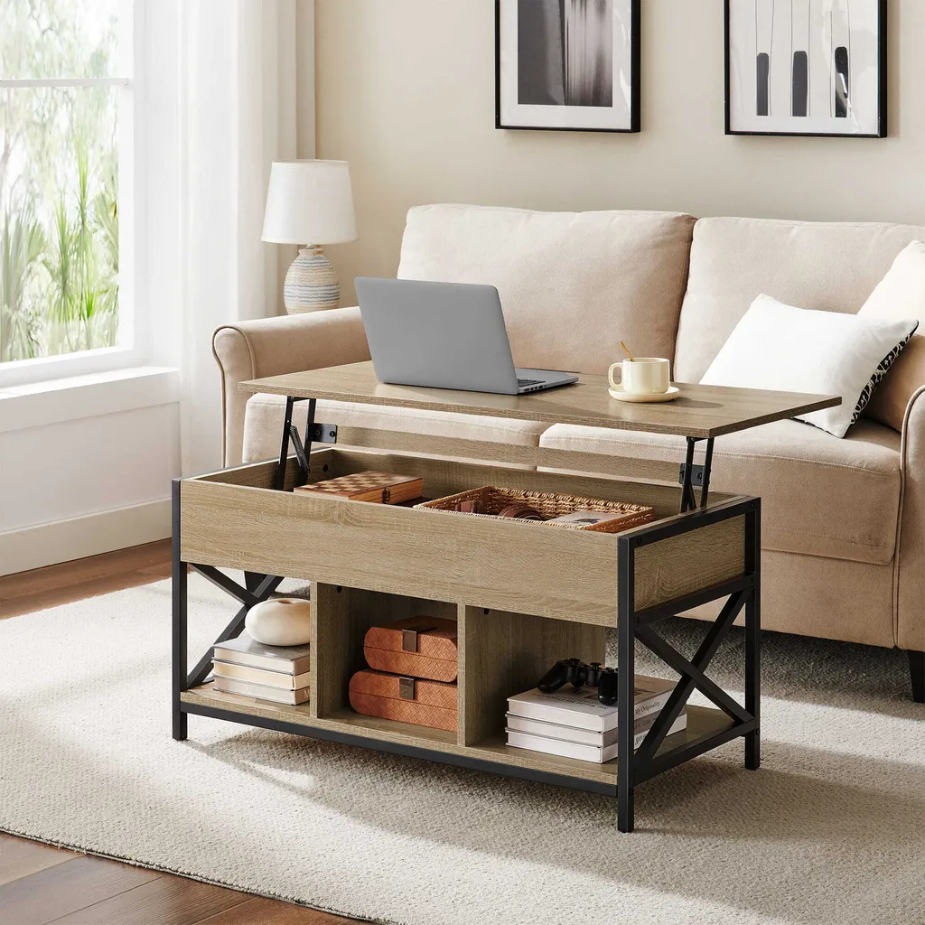 Table basse de salon chêne clair Valora pour une ambiance chaleureuse
