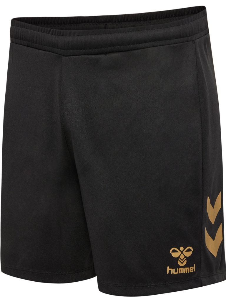 Hummel Hmle24c Poly Shorts Damen schwarz gold Gr L