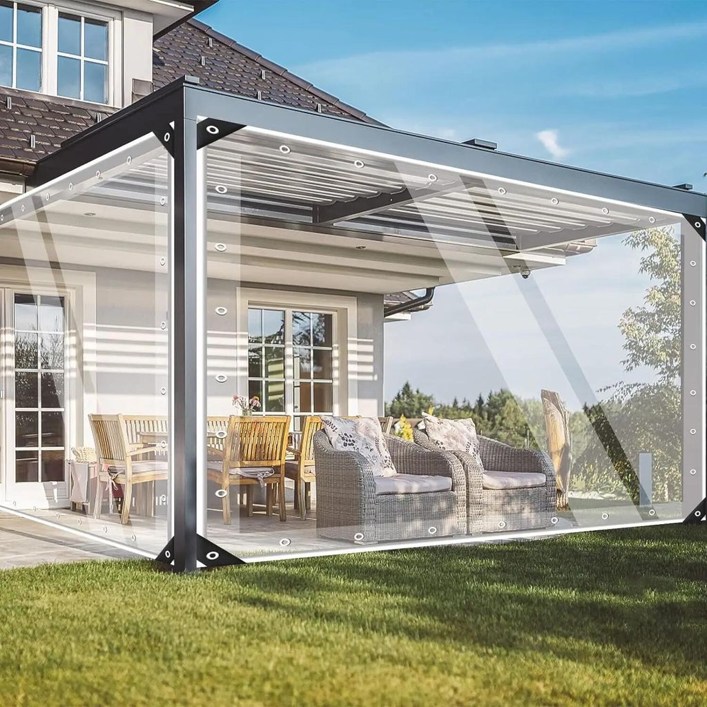 Plandeka - PVC 2 x 4 m - 420 g/m² - Z oczkami - Wodoodporna Zdjęcie produktu 