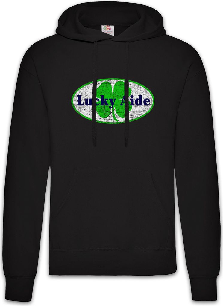 Urban Backwoods Lucky Aide, Herren Hoodie, Farbe: Schwarz, Größe: 3XL