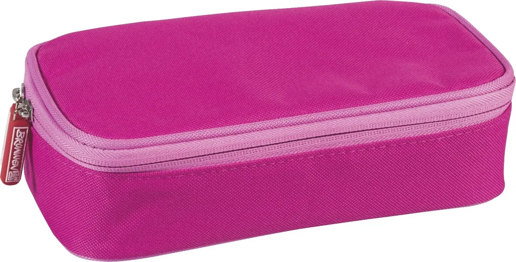 BRUNNEN 104903326 Combi-Etui Rose - Trousse Scolaire Double Compartiment