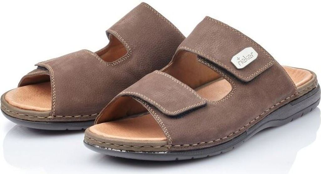 Rieker Pantolette - Braun Glattleder Größe: 43 Normal Produktbild 119
