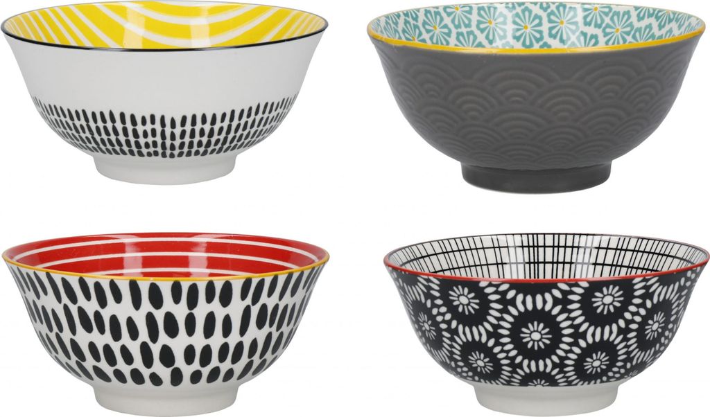 Bol à céréales en céramique KitchenCraft Mono Design - lot Image du produit 