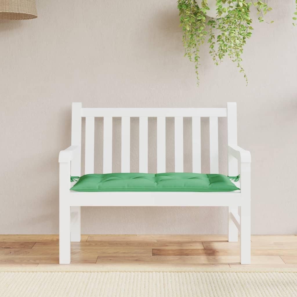 vidaXL Záhradná lavička zelená 110x50x7 cm Oxford Fabric Obrázok produktu 
