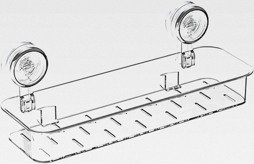 Duschablage Ohne Bohren, Shampoo Halterung für Dusche, Duschregal Ohne Bohren Mit Abflusslöchern, Bathroom Organizer, Badezimmer Regal Aufbewahru...