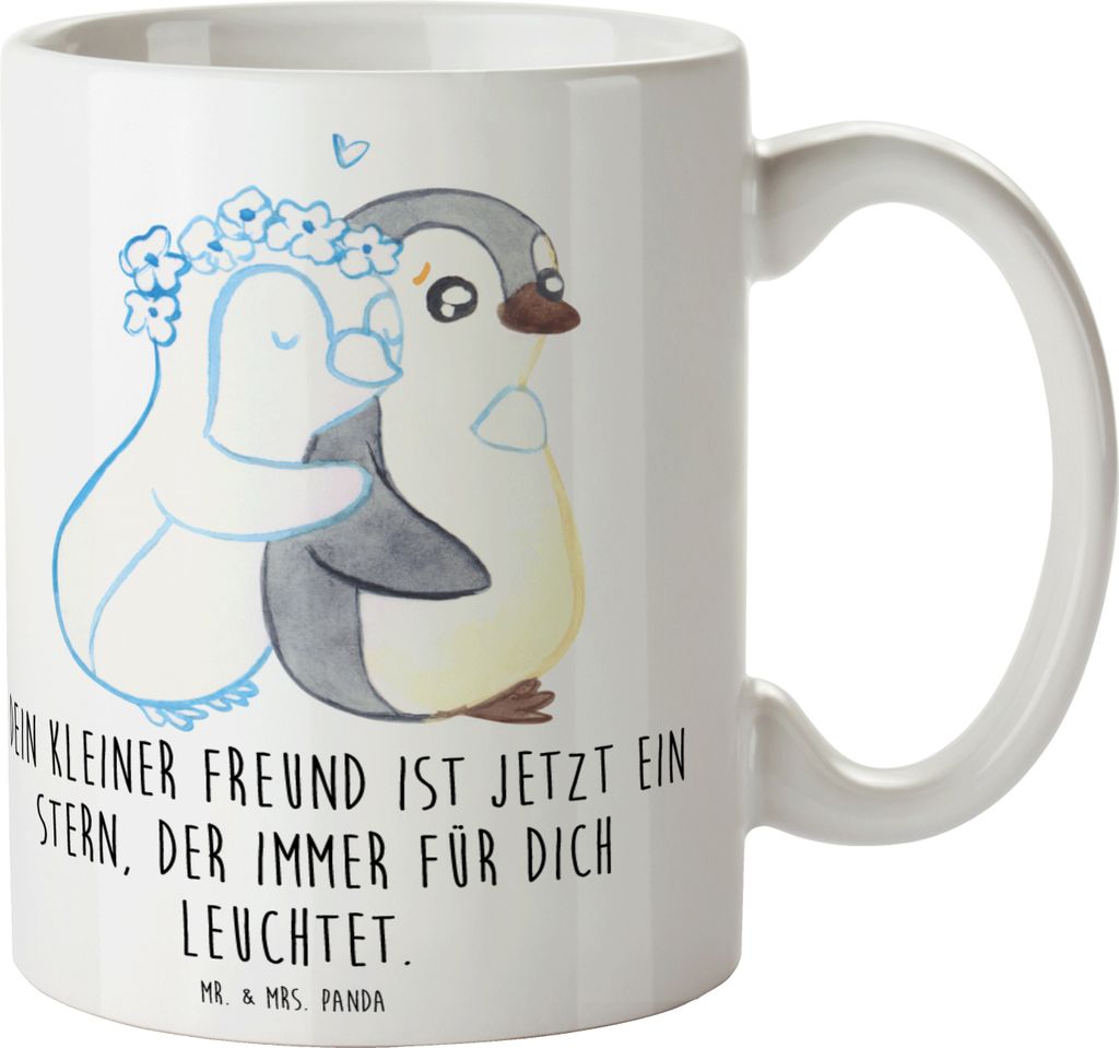 Mr. & Mrs. Panda Trinkbecher Trauerbewältigung Haustierverlust - Weiß - Geschenk, Trost, Erinnerung, Tasse, Hoffnung, Pott, Zuversicht, Gedenken ...