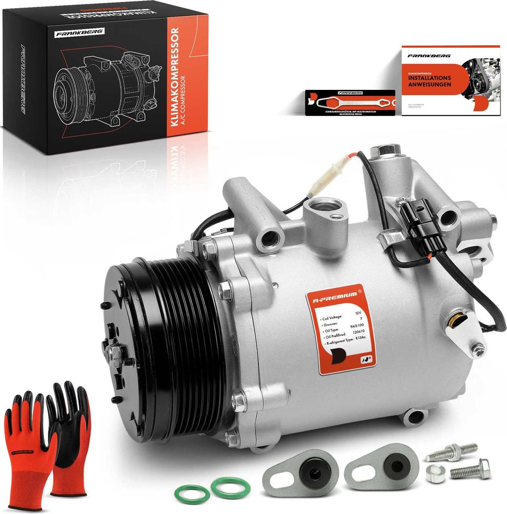 Frankberg 1x Klimakompressor für Honda CR-V III RM 2.4L Bj ab 2006