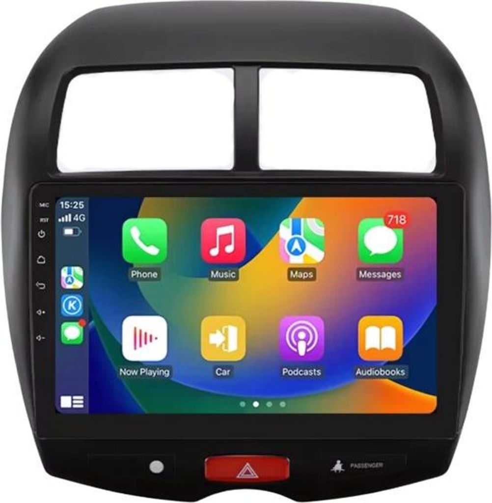 Autoradio mit Bluetooth und CarPlay für Mitsubishi ASX (2010–2018) – Kompatibel mit Apple und Android – Stereoanlage – Navigationssystem ...