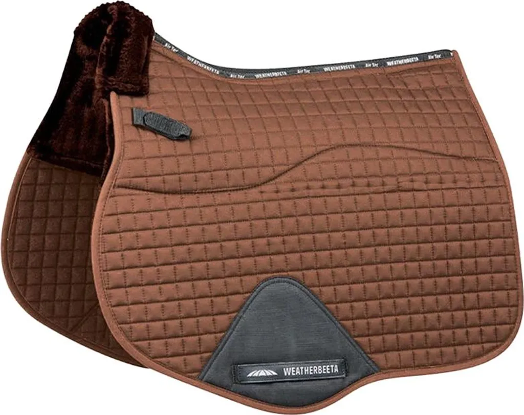 Tapis de selle polyvalent en polaire Prime Comfy pour Poney Marron