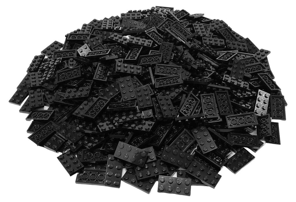 LEGO® 2X4 Platten Bauplatten Schwarz - 3020 NEU! Menge 50x Produktbild 