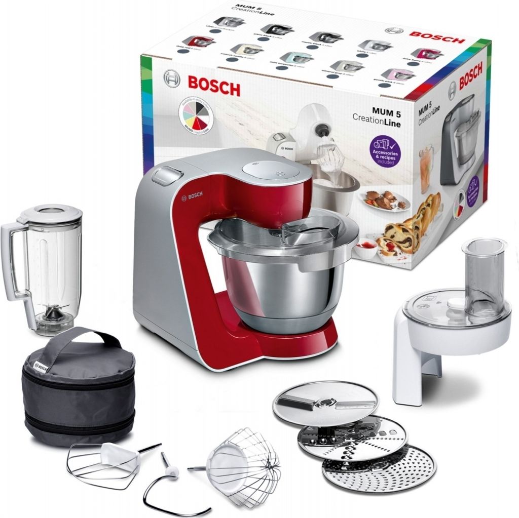 BOSCH Küchenmaschine MUM58720 1000Watt Edelstahl/rot Produktbild 16