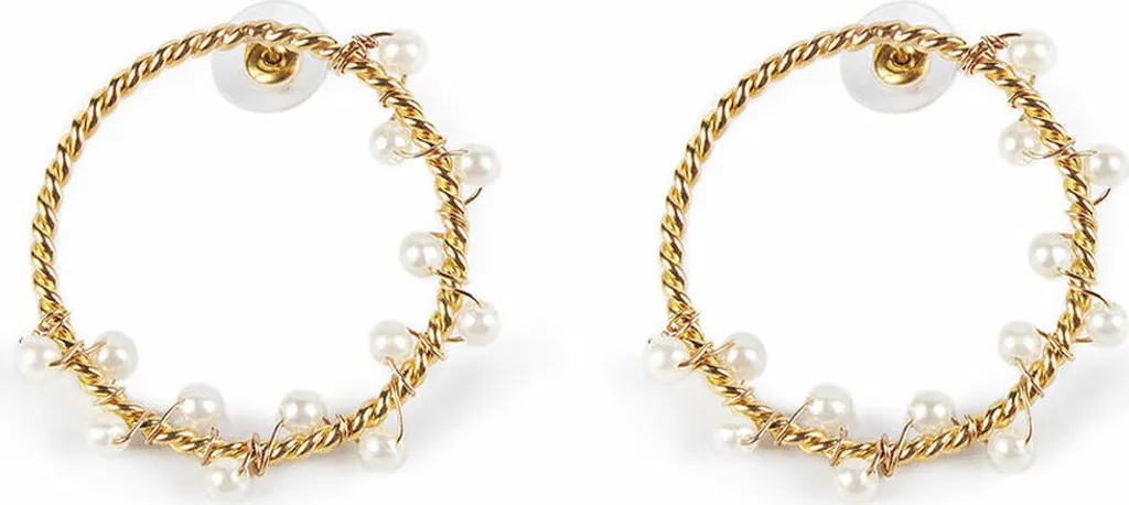 Boucles d'oreilles Shabama Shima en or brillant - Idéal pour vos soirées