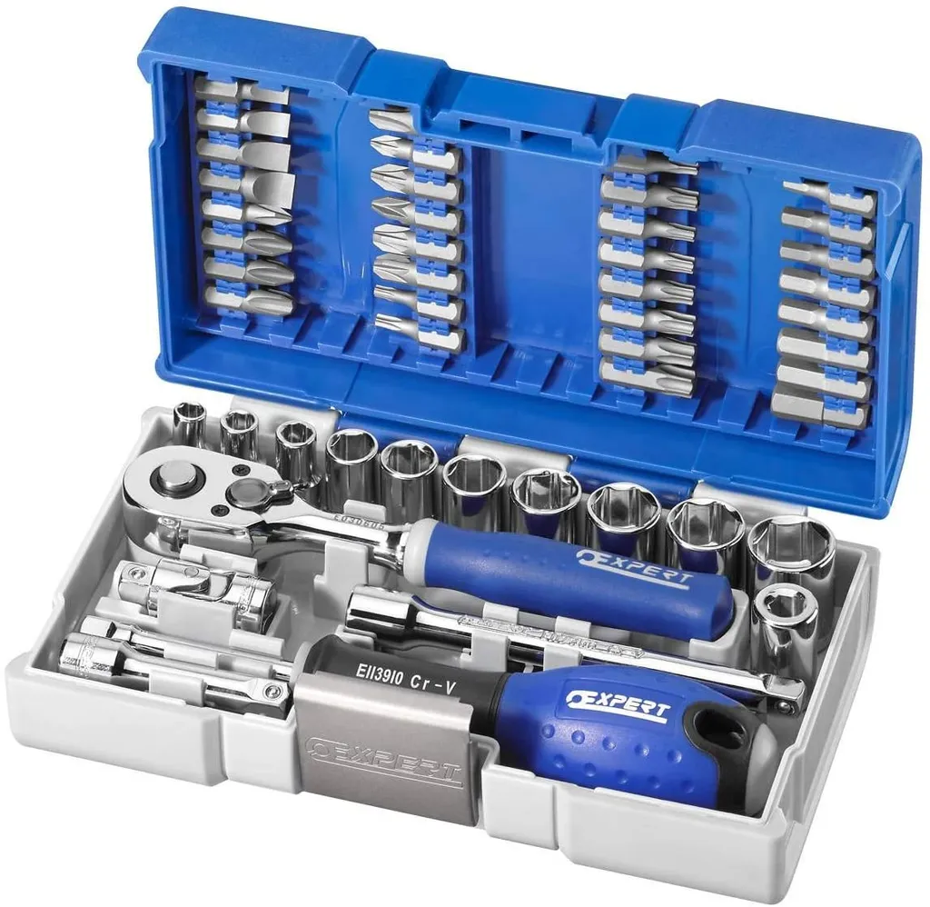Cliquet 1/4 avec douilles et poignée Torx pour accès difficiles et vis