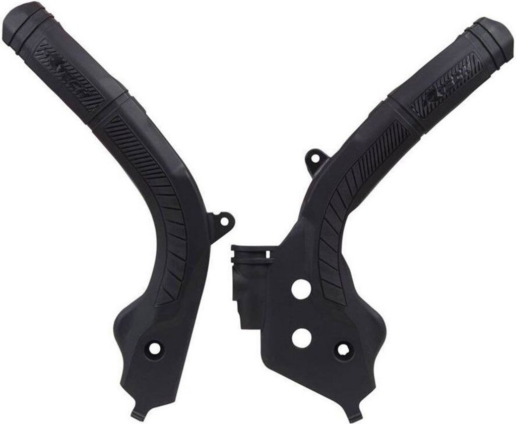 RACETECH Bi-Material Rahmenschutz Schwarz Produktbild 