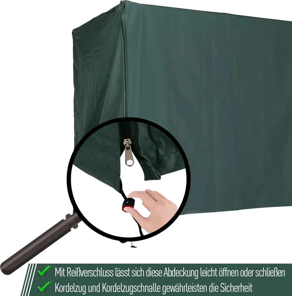 Housse Hivernage Balancelle de Jardin Protection Pluie et Soleil 177x114 - 6