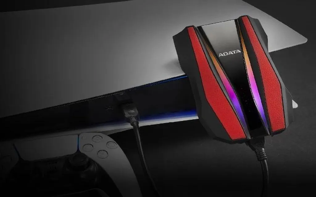 ADATA HD770G 1TB Hard Disk Esterno RGB - Gaming HDD Rugged IP68 - 5