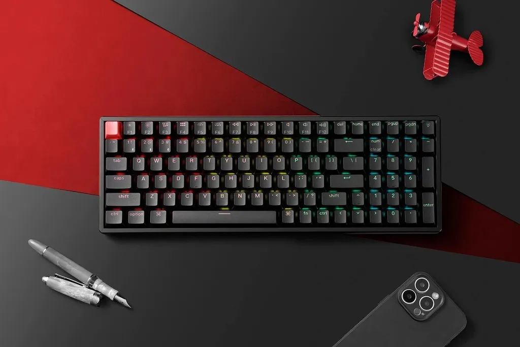 Clavier Keychron K4 QMK Super Red : Format 96% et Programmation VIA