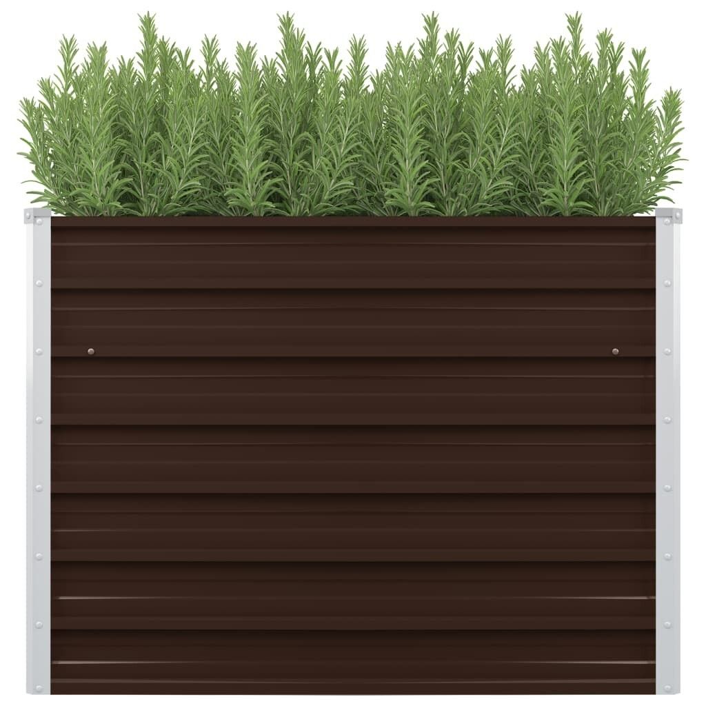vidaXL Letto da giardino rialzato Marrone 100 x 40 x 77 cm Immagine del prodotto 