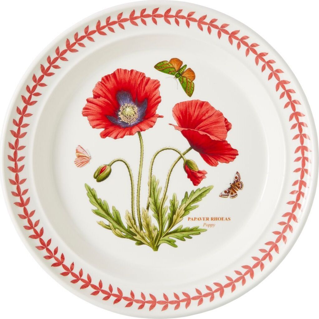 Portmeirion Keramik Frühstücks-Teller Botanic Garden Meadow Mohnblume