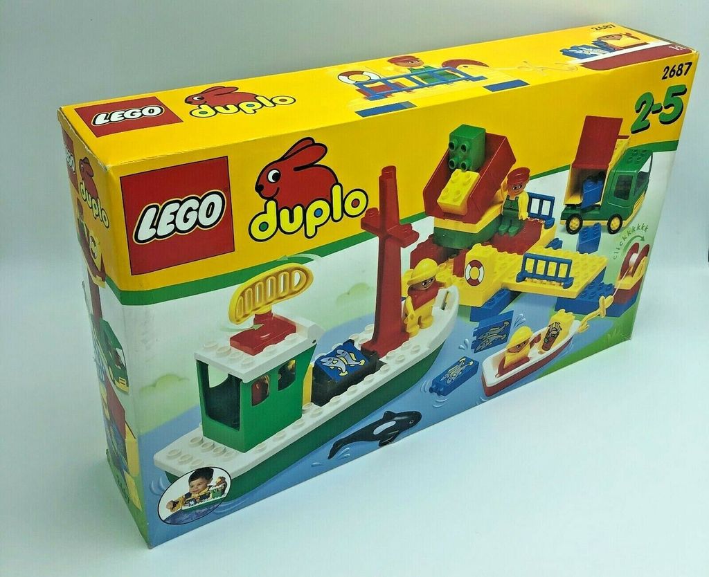 LEGO duplo 2687 Grundbaukasten Hafen Boot Schiff