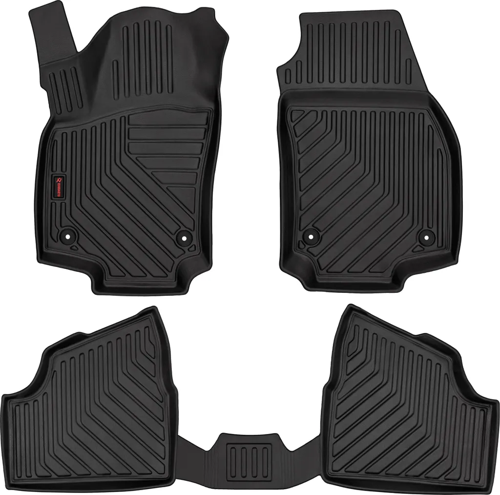 Tappetini Auto In Velluto Nero Per Opel Astra H (2003-2010) - Qualità Basic, Set 2 Pezzi Anteriori