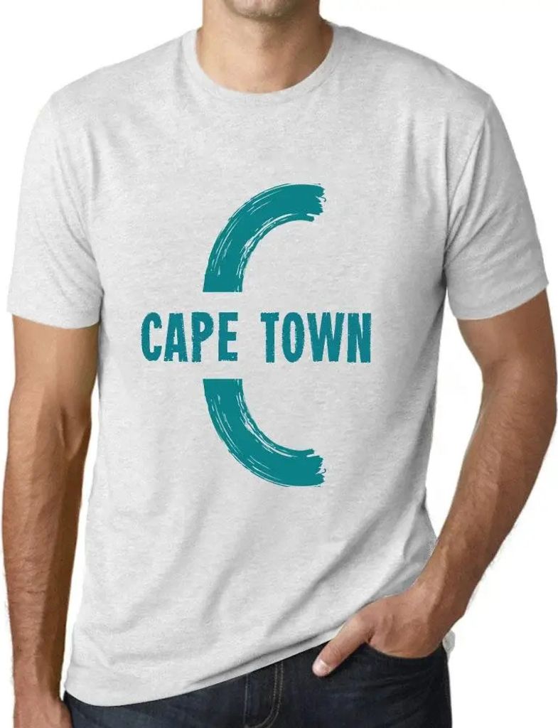 Herren Grafik T-Shirt Kapstadt – Cape Town – Öko-Verantwortlich Vintage Jahrgang Kurzarm Lustige Druck Geburtstag Geschenk Mann