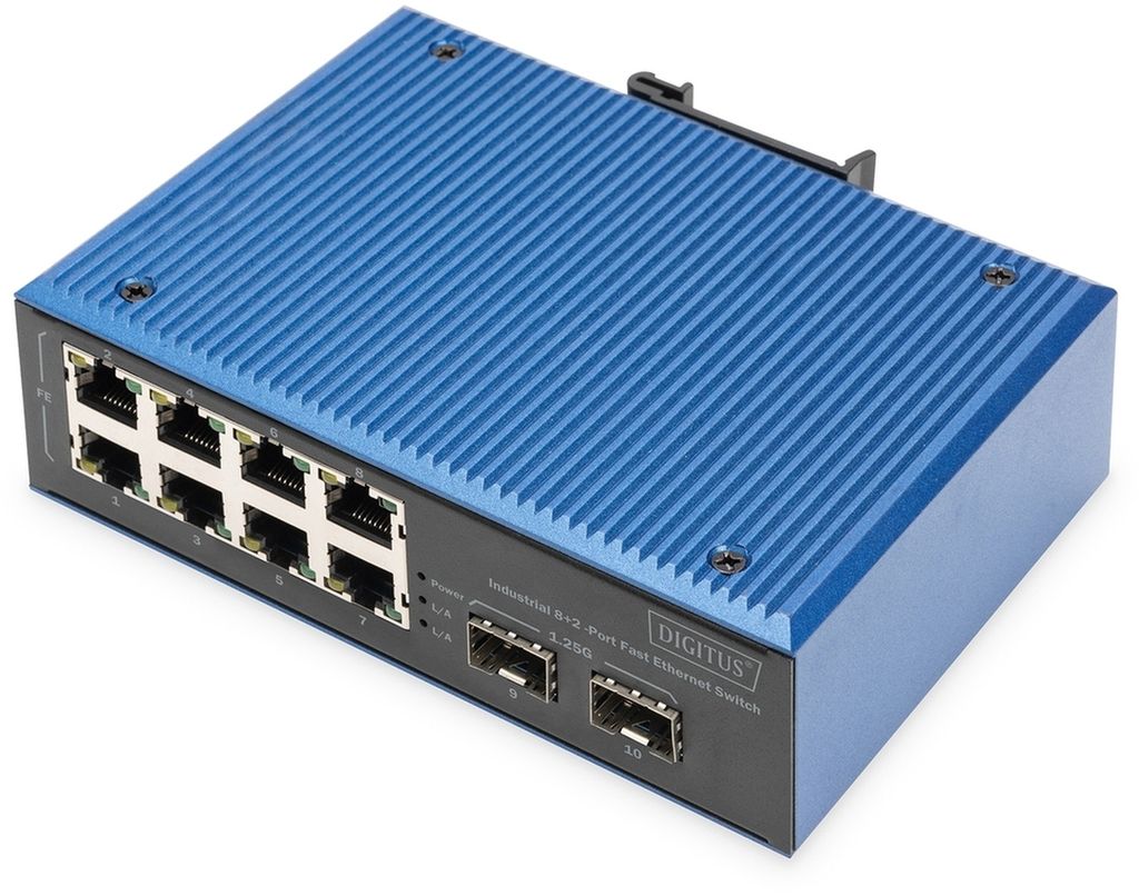 DIGITUS Switch 8+2-Port Fast Ethernet