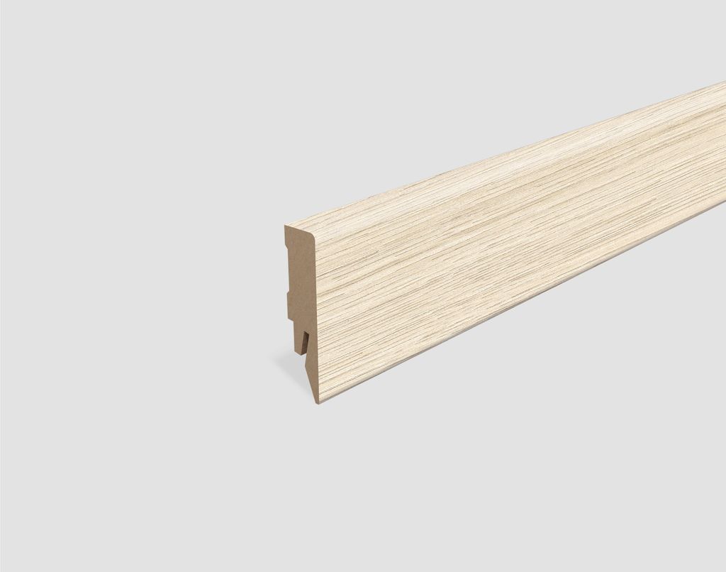 EGGER Sockelleiste L615 passend zu Fußboden Victoria Eiche weiss