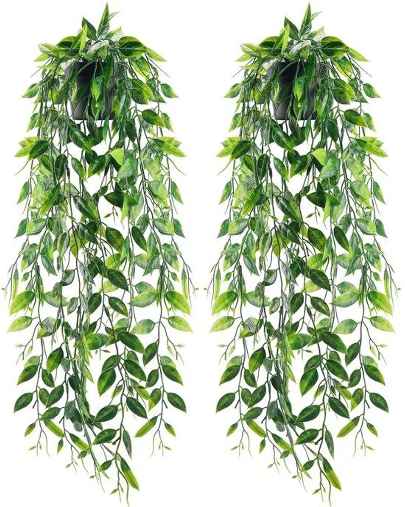 Plantes de pois artificielles grimpantes réalistes - Lot de 2 suspensions