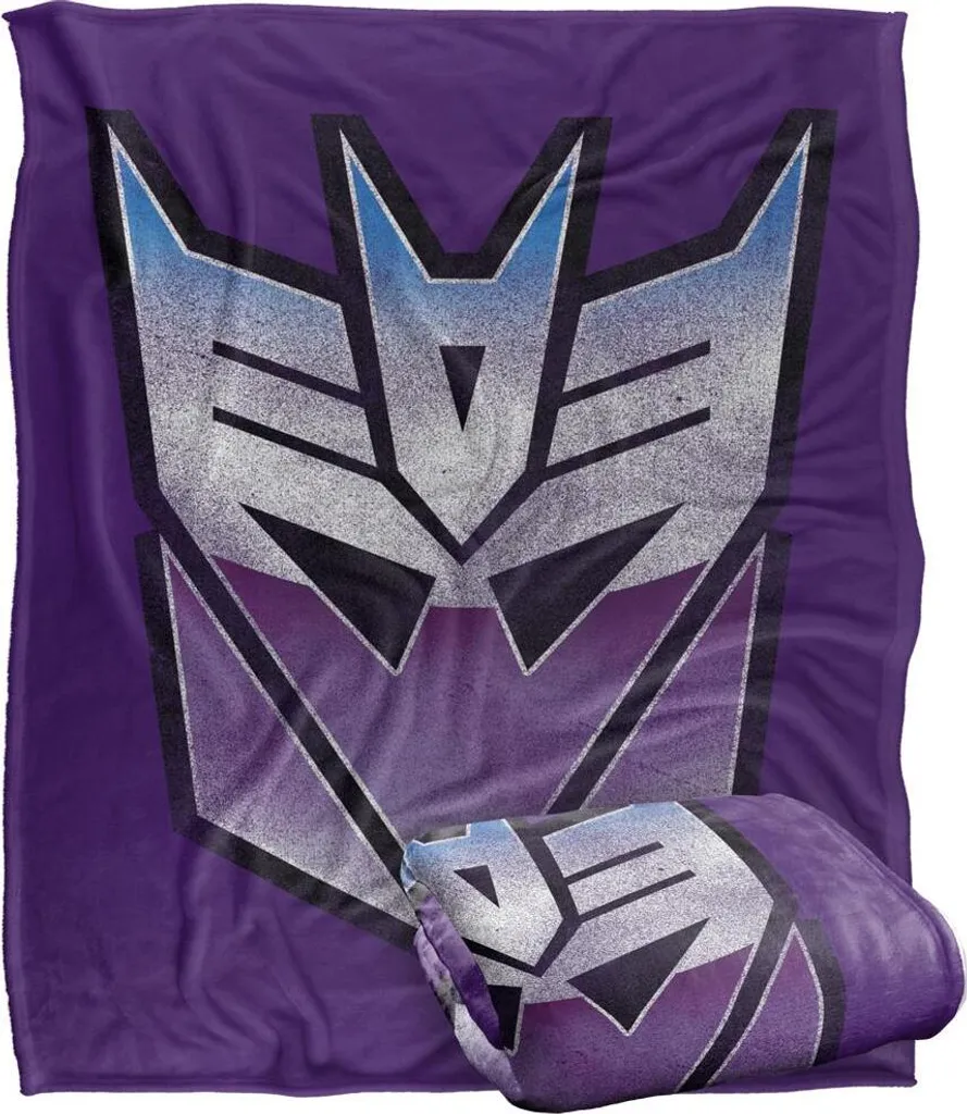 Transformers Couverture Decepticon Logo TV19413 Taille Unique Blanche - 2