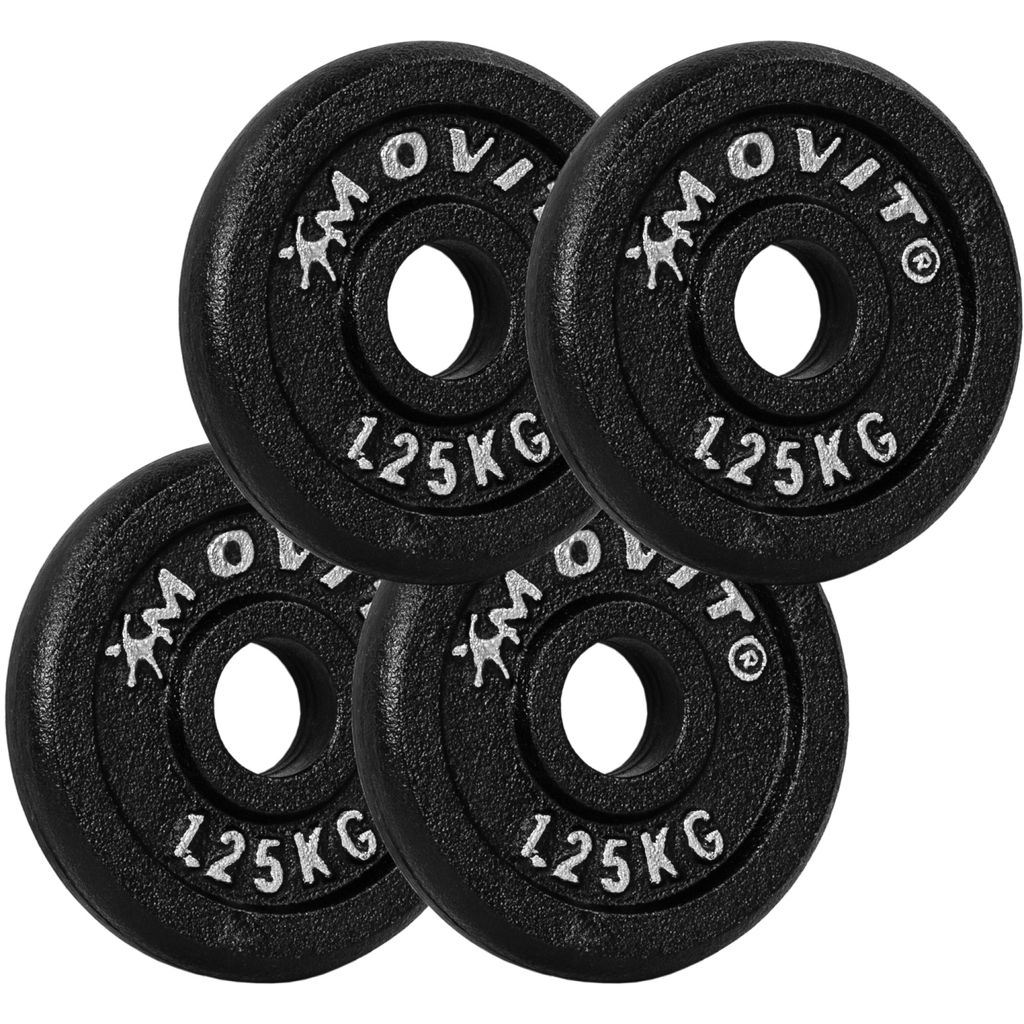 MOVIT Hantelscheiben Set PRO, Gusseisen, 4x 1,25 kg, Produktbild 