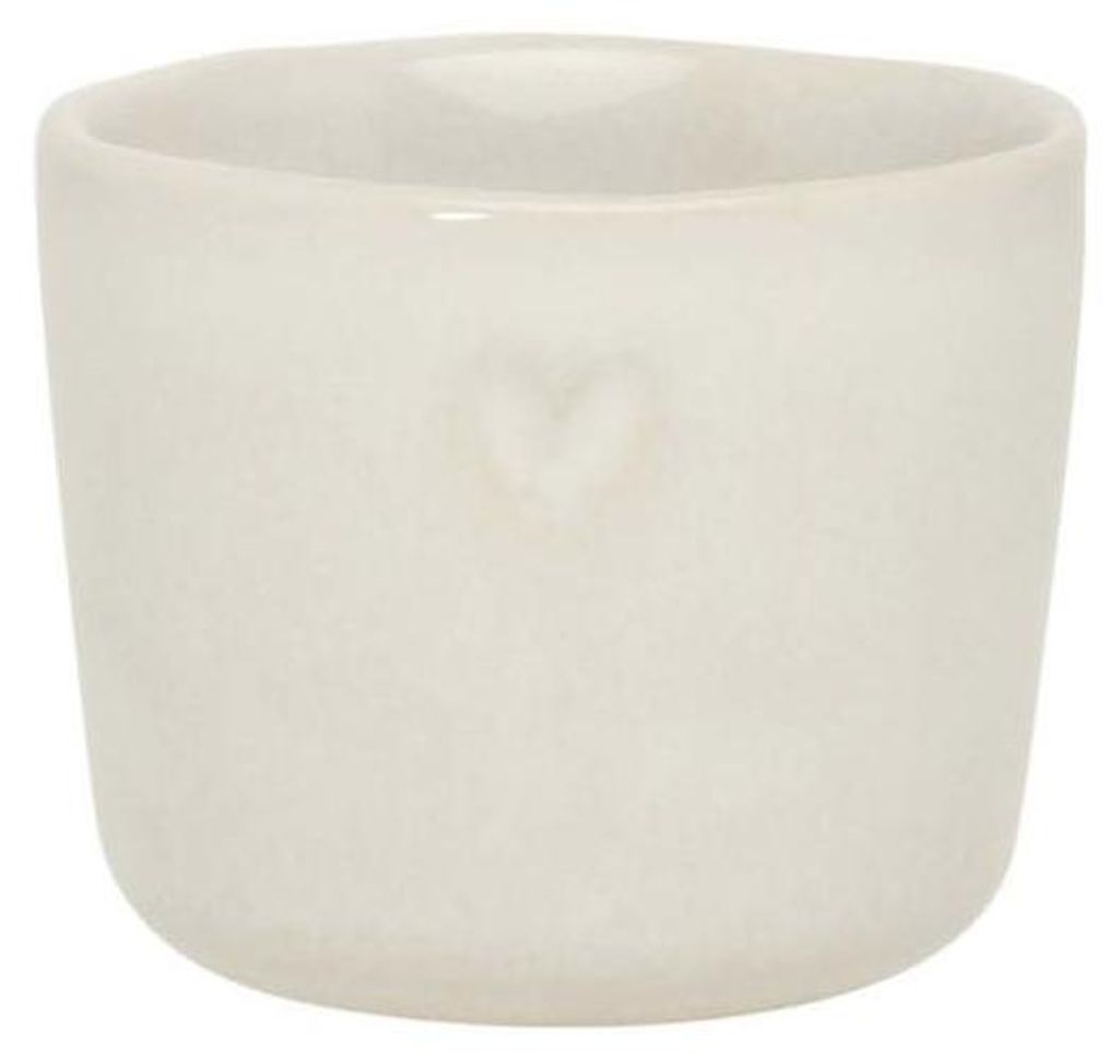 Eierbecher JUNE Clay creme H. 5cm D. 4cm Stoneware Bastion Collections