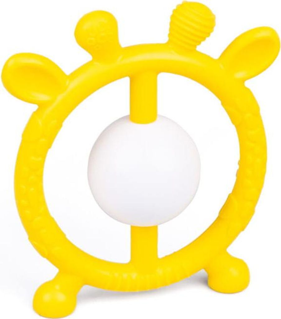 Silikon-Beißring mit Rassel, Hirsch, Giligums