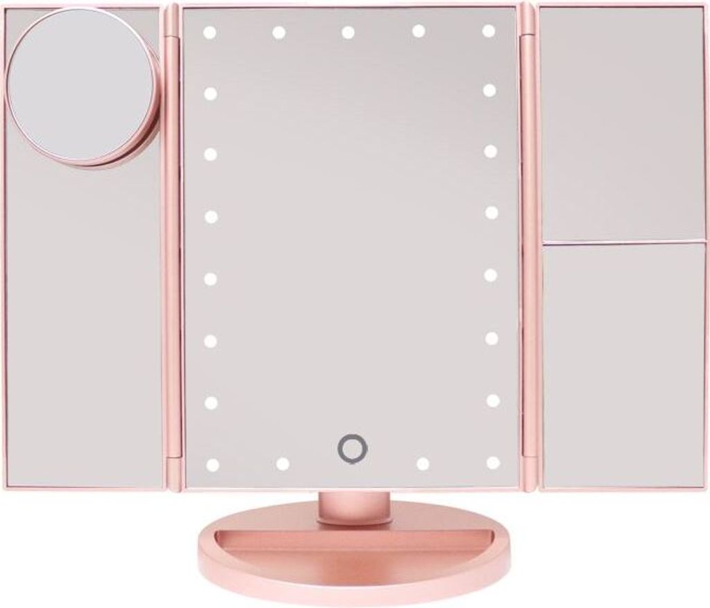 UNIQ Hollywood-Makeup-Spiegel Klappspiegel mit LED-Licht, Produktbild 