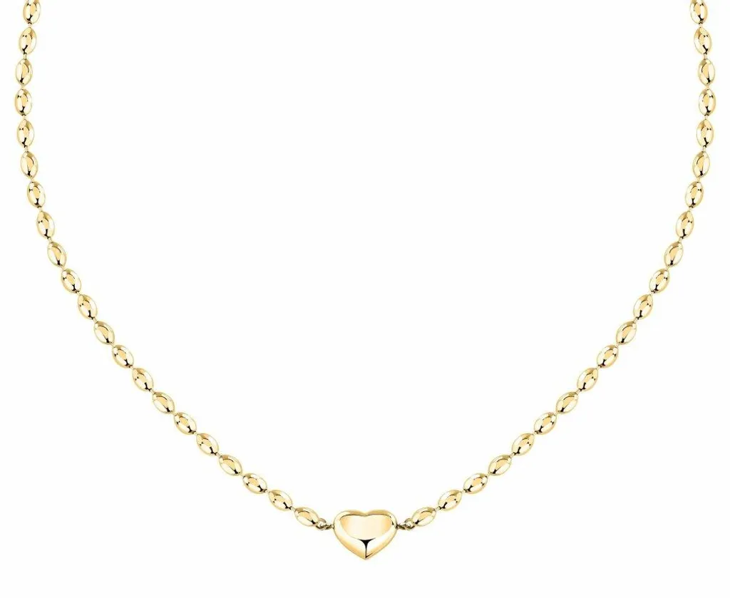 Collier Romantique Plaqué Or Intrecci SAZC06 - Bijou Elégant Maille Tressée