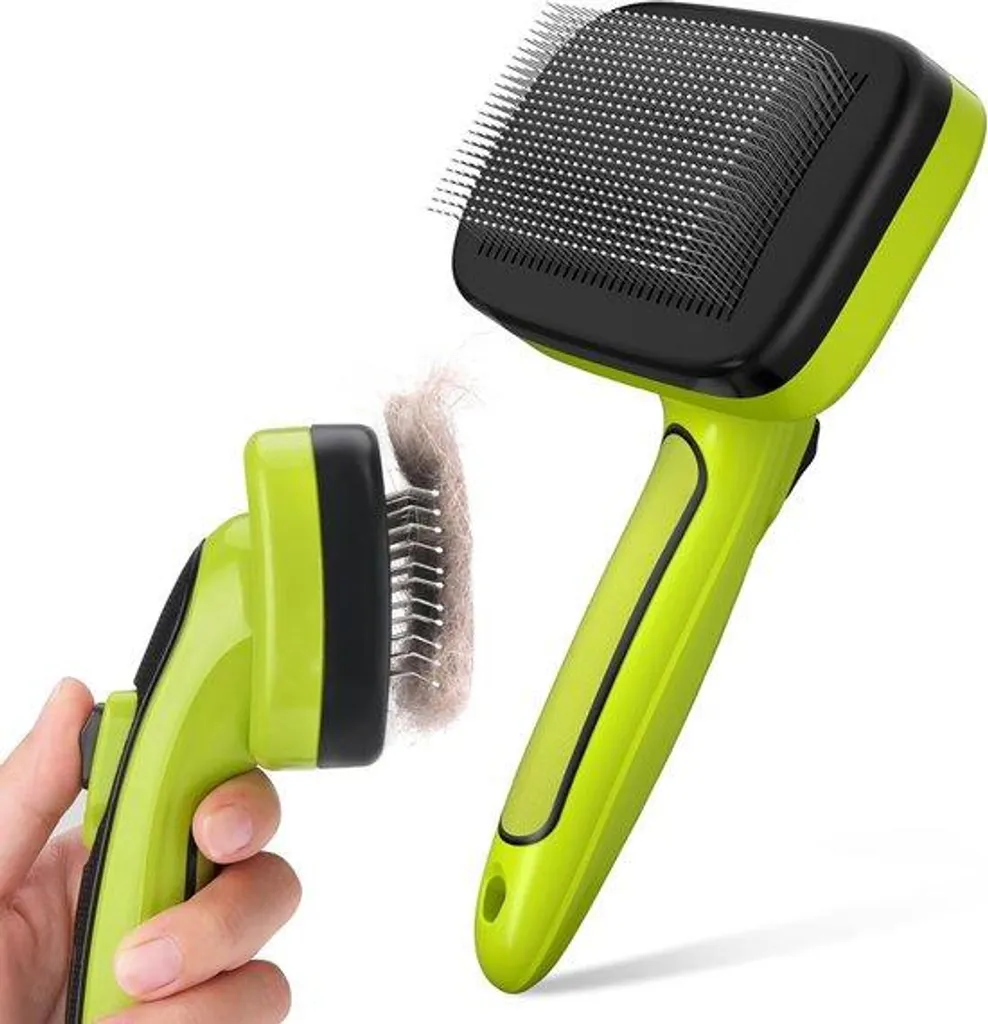 Brosse anti-nœuds pour chien et chat : fini le sous-poil Vert Pro