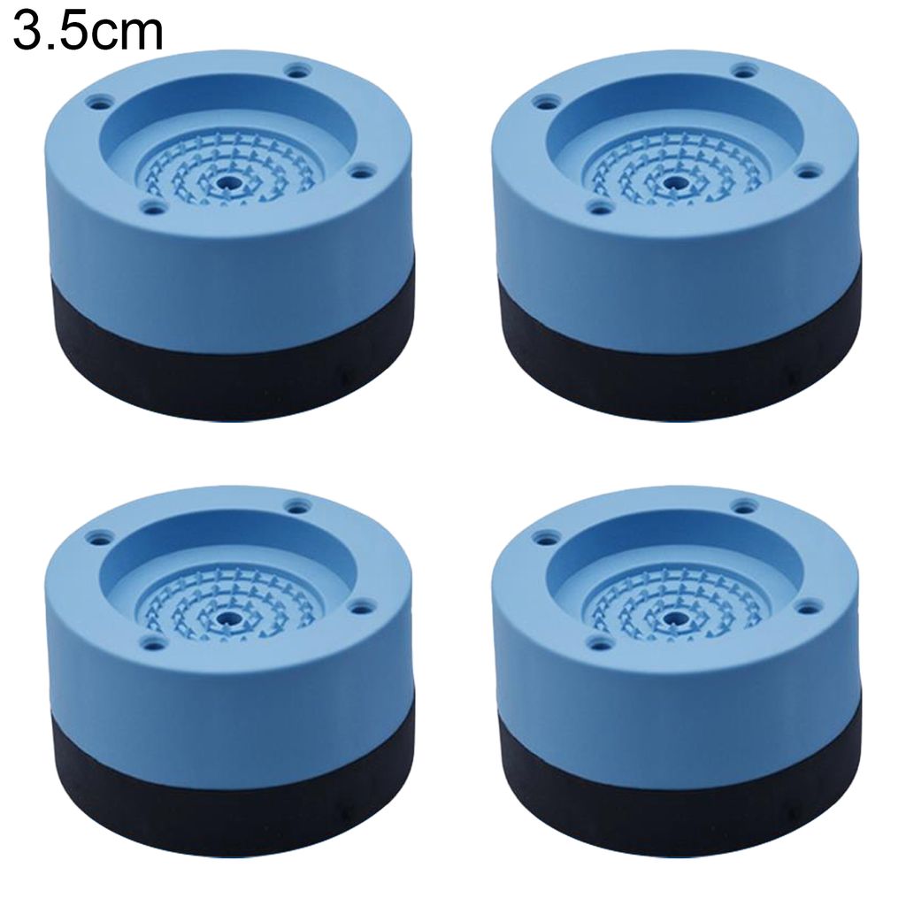 1 Set Anti-Vibrationspads nicht rutschfeuchtigkeitsfestes Kunststoff-Anti-Rast-Kühlschrank Waschmaschinen Füße Matten für Küche-Blau ,Größen...