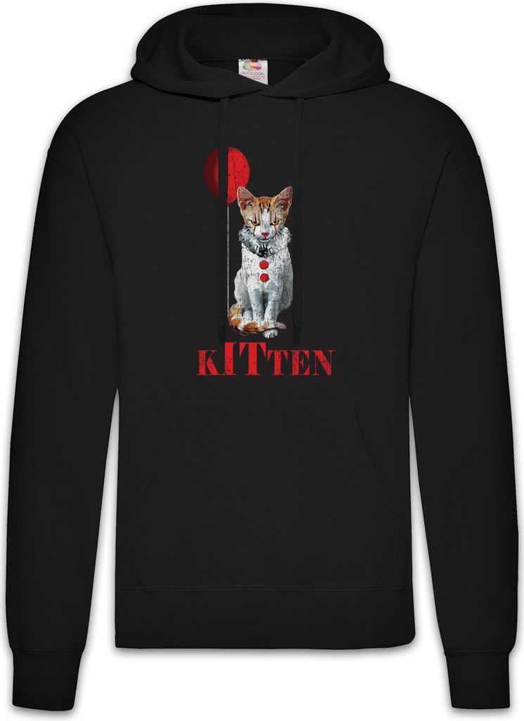 Urban Backwoods It Kitten, Herren Hoodie, Farbe: Schwarz, Größe: M