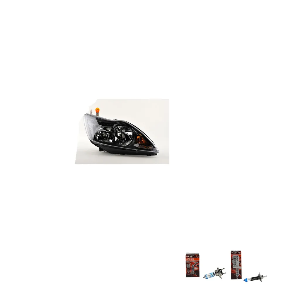 Kit Faro Nero Ford Focus MK2.5 Destro + Lampadine Osram Laser +150%