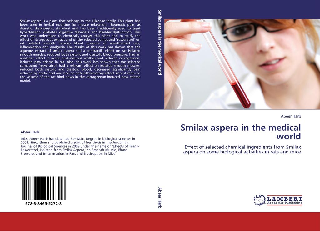 Smilax aspera in the medical world