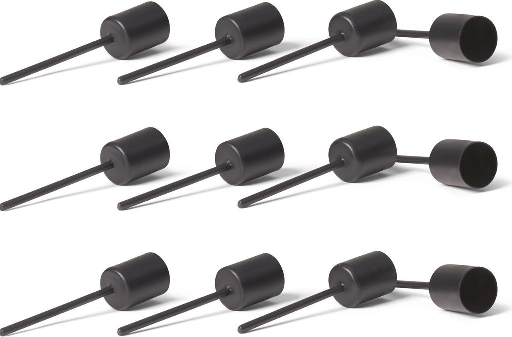 Novaliv 12x Stabkerzenhalter Schwarz I Kerzenpick 10 x 2,5 Produktbild 1