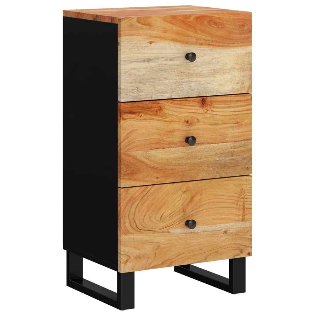 Sideboard mit 3 Schubladen 40x33,5x75 cm Massivholz Akazie