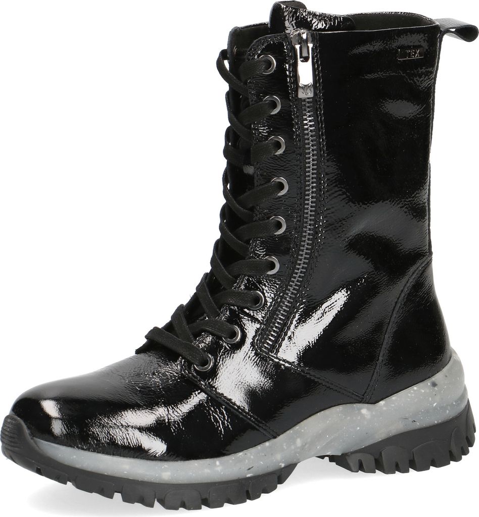 Caprice Damen Schnürboots Warmfutter Stiefeletten 9-26213-27, Größe:39 EU, Farbe:Schwarz