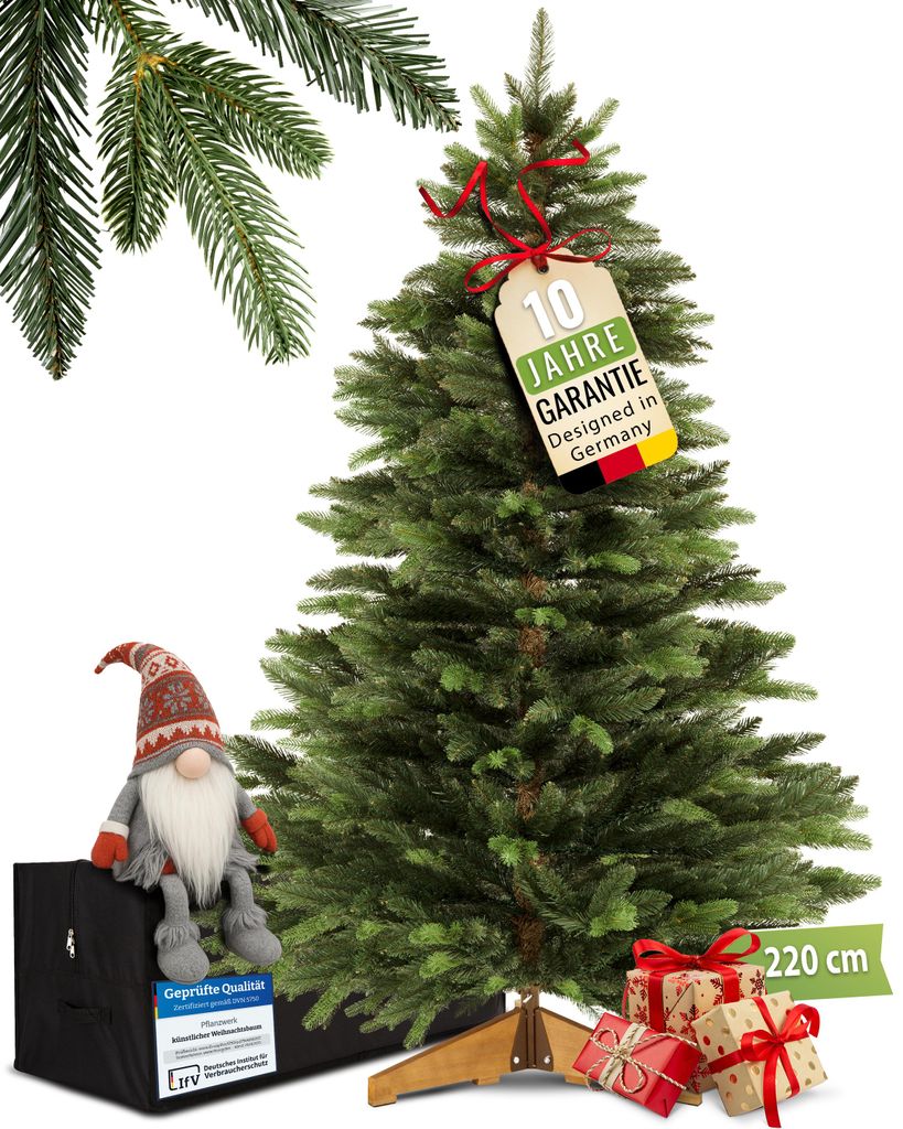 PFLANZWERK® Künstlicher Weihnachtsbaum NORDMANNTANNE 220cm Produktbild 