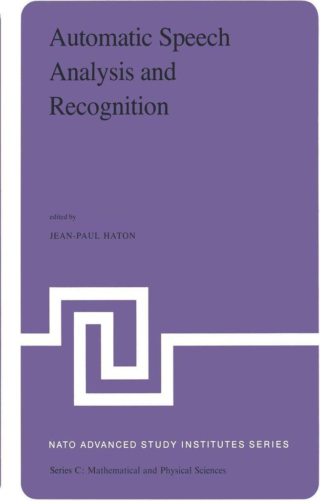 Automatic Speech Analysis and Recognition