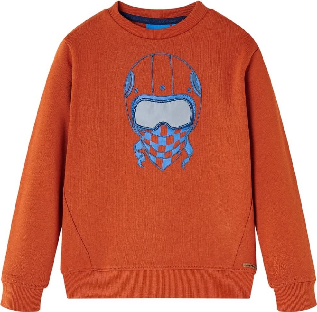 Kinder-Sweatshirt Rostbraun 104
