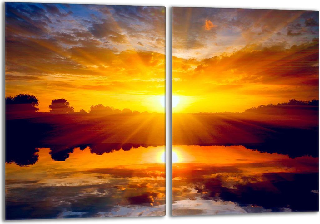 Glasschutzplatte für den Herd 2x40x52 Sun