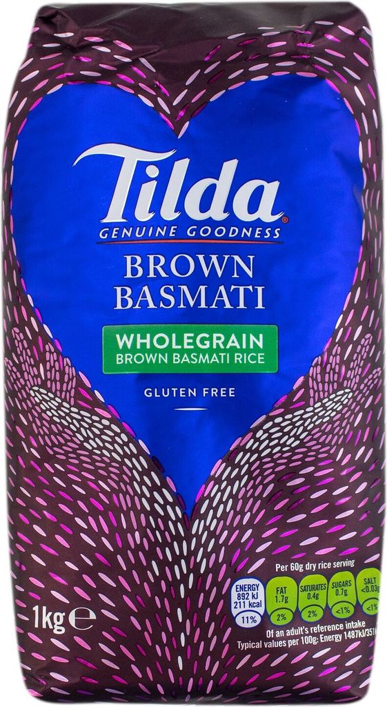 Tilda - Brauner Basmati Vollkornreis - 1kg Produktbild 