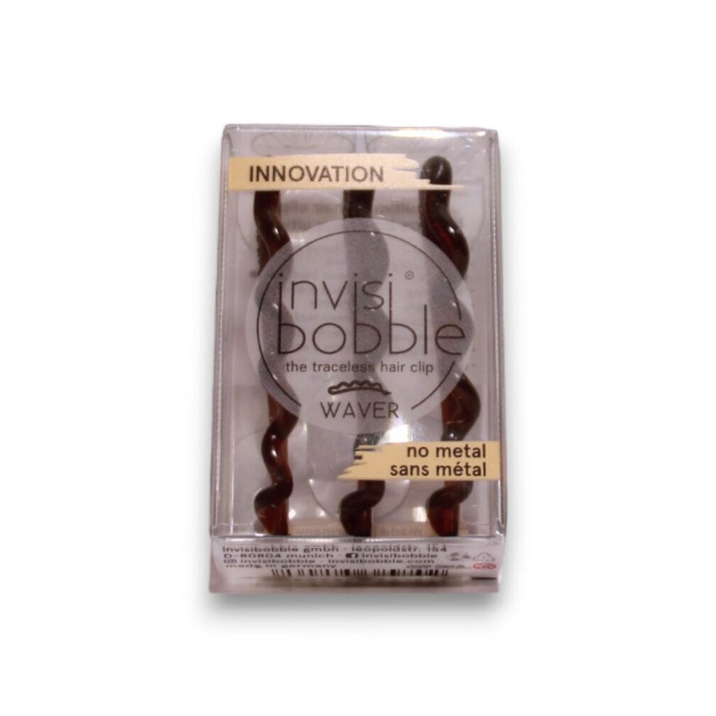 Invisibobble WAVER Hair Clip HP Pretty Dark 3 Stück, Haarspange, elegantes Design, ideal für Frauen, dunkle Farben, perfekt zum Halten und Stylen.