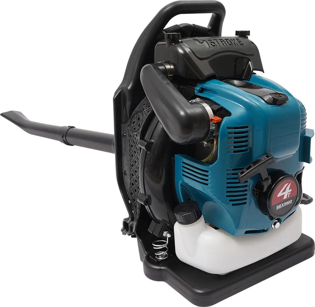 Rucksack-Laubbläser - Benzin 4-Takt - Motor 75,6 cm³ - Luftgekühlt - 112 dB - Für Garten & Straßenreinigung